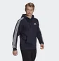 Худи мужское Adidas Essentials Fleece 3-Stripes Hoodie Blue GK9073