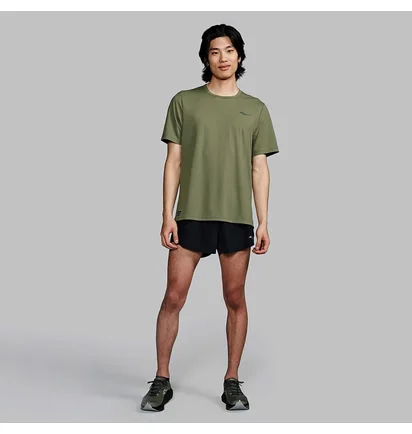 Футболка мужская Saucony Endorphin Short Sleeve Olive SAM800394-OV