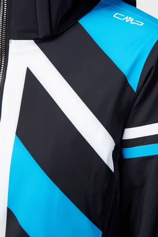 Куртка жіноча Cmp Jacket Zip Hood Black/Blue 32W0256-U901