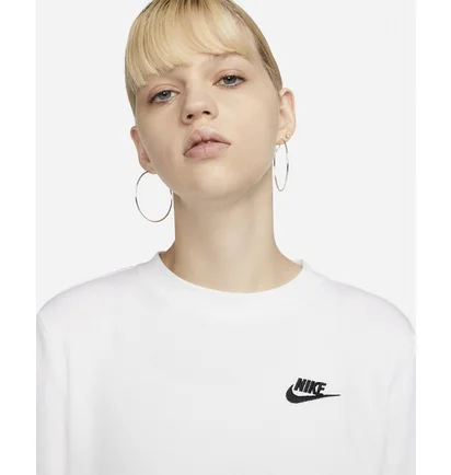 Світшот жіночий Nike Sportswear Club Fleece Crewneck Sweatshirt White Dq5473-100