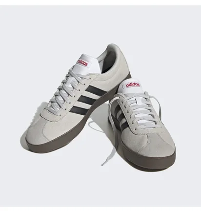 Кроссовки мужские Adidas Vl Court Lifestyle Skateboarding Suede Shoes Grey Hq1802