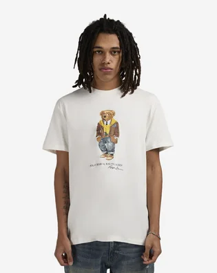 Футболка мужская Polo Ralph Lauren Bear White 710P04985001