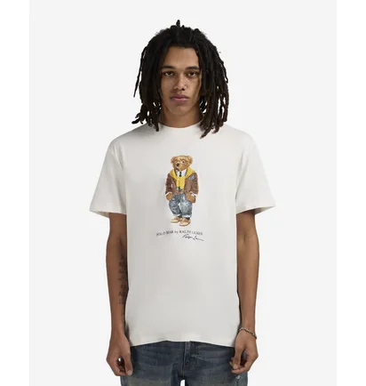 Футболка мужская Polo Ralph Lauren Bear White 710P04985001