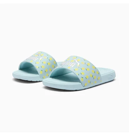 Тапочки детские Puma Cool Cat 2.0 Lemon Slides Turquoise 395657-02