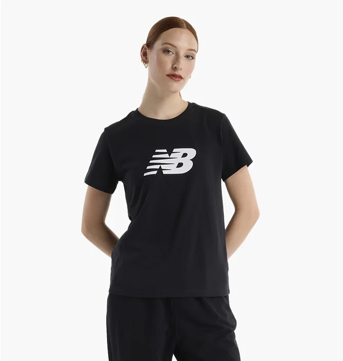 Футболка женская New Balance Sport Jersey Logo Black WT43582BK