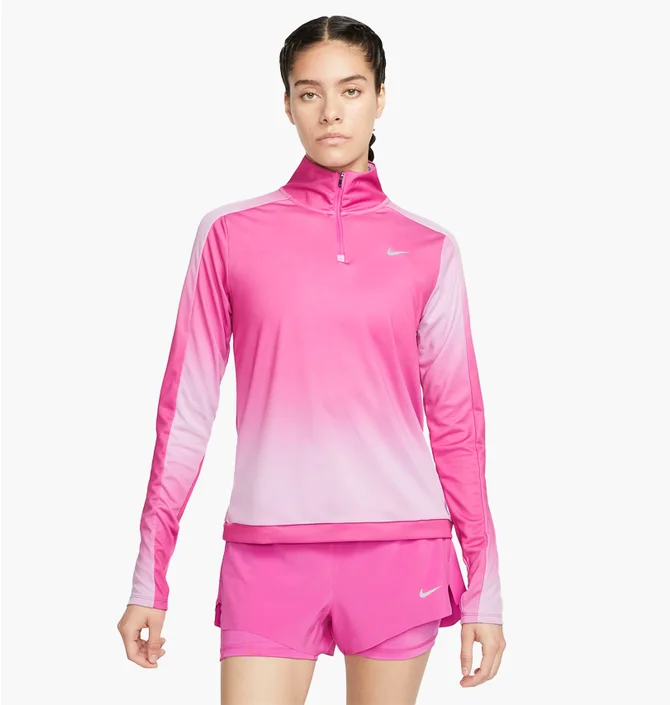 Лонгслив женский Nike Dri-Fit Swoosh Pink DX0956-623