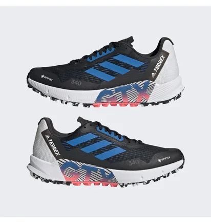 Кроссовки мужские Adidas Terrex Agravic Flow 2.0 Gore-Tex Trail Running Shoes Black/Grey H03184