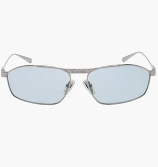 Солнцезащитные очки Balenciaga Metallic/Light Blue BB0416S-005-63
