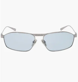 Солнцезащитные очки Balenciaga Metallic/Light Blue BB0416S-005-63