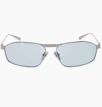 Солнцезащитные очки Balenciaga Metallic/Light Blue BB0416S-005-63