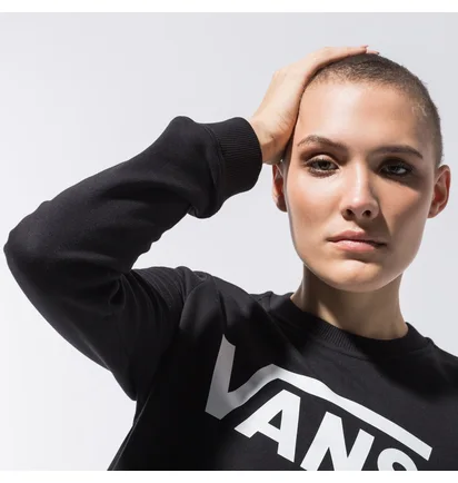 Свитшот женский Vans Classic V Crew Black VN0A4S97BLK1