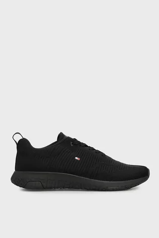 Кроссовки мужские Tommy Hilfiger Corporate Knit Rib Runner Black FM0FM02838