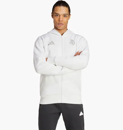 Толстовка мужская Adidas Real Madrid Anthem White IT3805