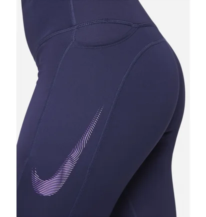 Легінси жіночі Nike Fast WomenS Mid-Rise 7/8 Graphic Leggings With Pockets Violet FB4656-555