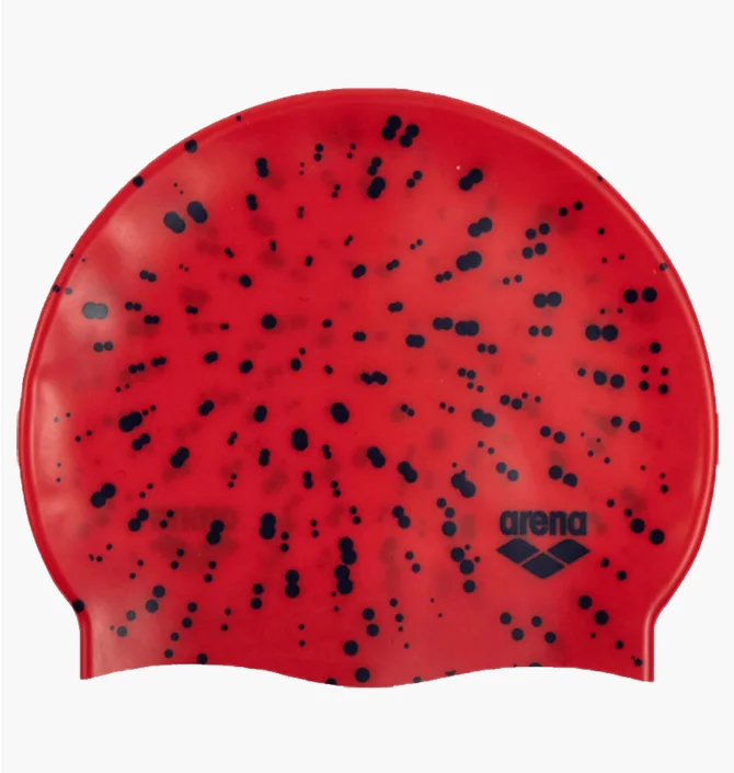 Шапочка для плавания детская Arena Print Jr Red 94171-232