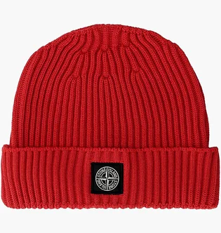 Шапка детская Stone Island Beanie Red 6808268223