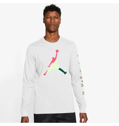 Лонгслив мужской Air Jordan Sport Dna Long-Sleeve Crew White Cn3502-101