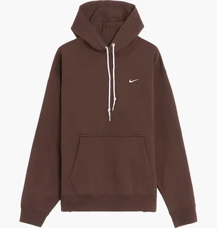 Худи мужское Nike Solo Swoosh Fleece Hoodie Brown DX1355-237