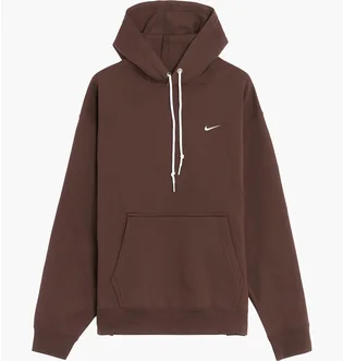 Худи мужское Nike Solo Swoosh Fleece Hoodie Brown DX1355-237