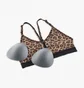 Топ женский Nike Indy WomenS Light-Support 1-Piece Pad V-Neck Leopard Print Sports Bra Brown DV9963-256