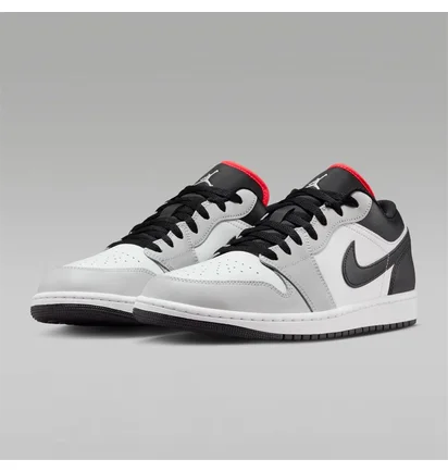 Кроссовки мужские Air jordan 1 Low MenS Shoes Grey/White 553558-045