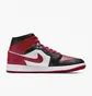 Кросівки жіночі Nike Air Jordan 1 Mid Red/White Bq6472-079