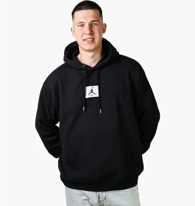 Худи мужское Air Jordan Flight Fleece Pullover Hoodie Black Dq7338-010