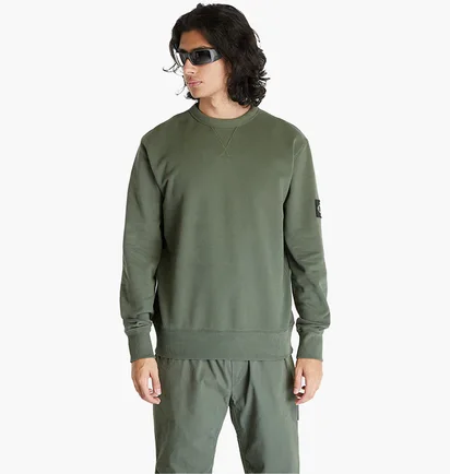 Свитшот мужской Calvin Klein Jeans Badge Crew Neck Green J30J323426-LLP