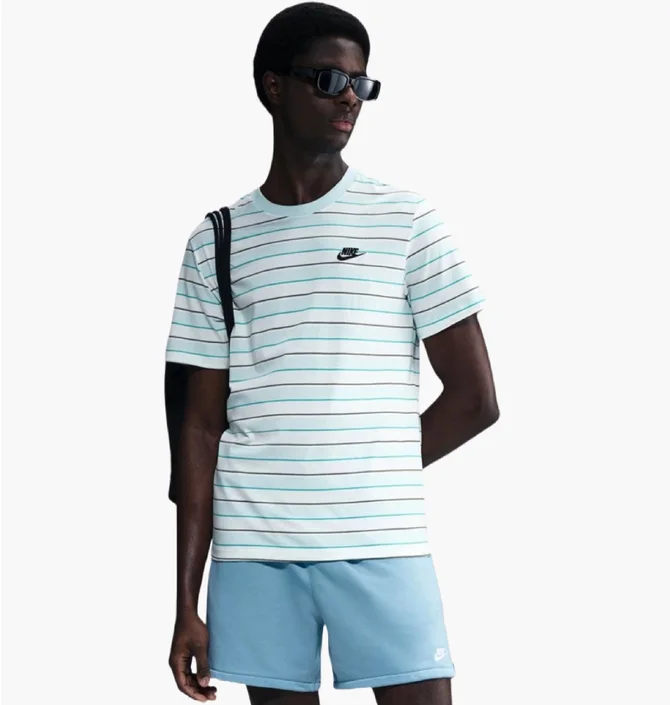 Футболка чоловіча Nike Sportswear Turquoise/White HJ0550-476