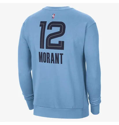 Худи мужское Nike Mem Nk Flc Crew Light Blue DZ0610-422