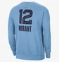 Худи мужское Nike Mem Nk Flc Crew Light Blue DZ0610-422