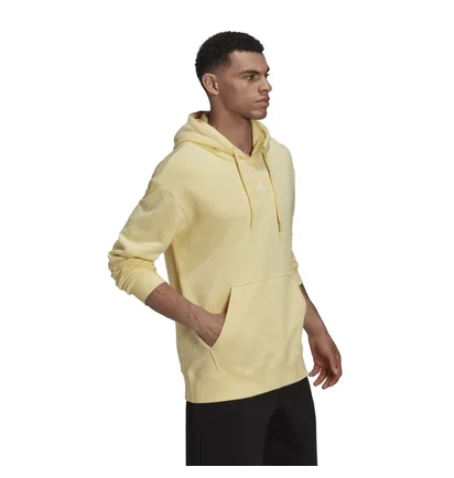 Худи мужское Adidas Essentials Feelvivid Cotton Fleece Drop Shoulder Hoodie Yellow Hk2824