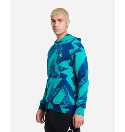 Худи мужское Air Jordan Essential Aop Fleece Pullover Hoodie Blue/Turquoise Dq7507-322