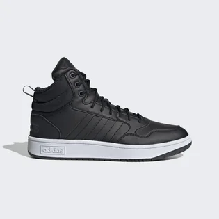 Кросівки чоловічі Adidas Hoops 3.0 Mid Lifestyle Basketball Classic Fur Lining Winterized Shoes Black GZ6679