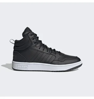 Кросівки чоловічі Adidas Hoops 3.0 Mid Lifestyle Basketball Classic Fur Lining Winterized Shoes Black GZ6679