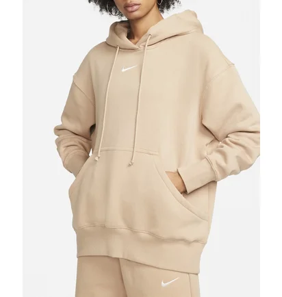 Худи женское Nike W Nsw Style Flc Po Hoodie Os Beige Dq5860-200