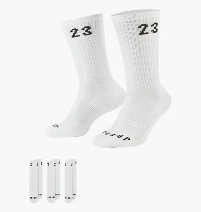 Шкарпетки унісекс Air Jordan U Essential Crew (3 пари) White DA5718-100