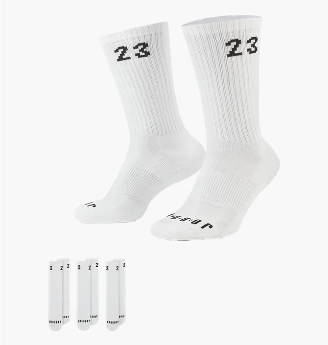 Шкарпетки унісекс Air Jordan U Essential Crew (3 пари) White DA5718-100