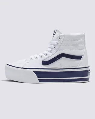 Кеди жіночі Vans Sport Stripes Sk8-Hi Tapered Stackform Shoe White VN0A5JMKNWD
