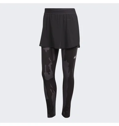 Штаны женские Adidas Tennis New York 2-In-1 7/8 Tights Brown Ht3403