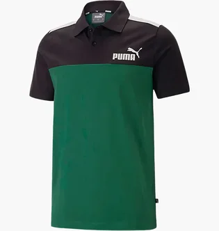 Поло чоловіче Puma Polo Essentials+ Block Jersey Green/Black 848004-37