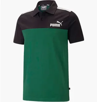Поло чоловіче Puma Polo Essentials+ Block Jersey Green/Black 848004-37