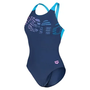 Купальник жіночий Arena Flowing Swimsuit V Back Blue 010256-780