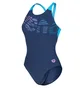 Купальник женский Arena Flowing Swimsuit V Back Blue 010256-780
