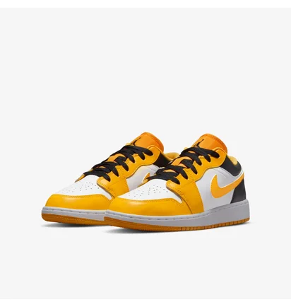 Кросівки дитячі Air Jordan 1 Low Taxi Gs Yellow/White 553560-701