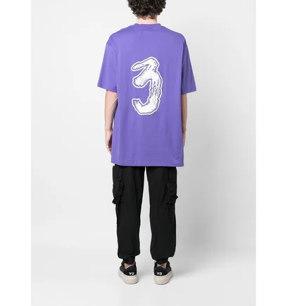 Футболка мужская Adidas Y-3 Logo Gfx Tee Oversized Violet HY1273