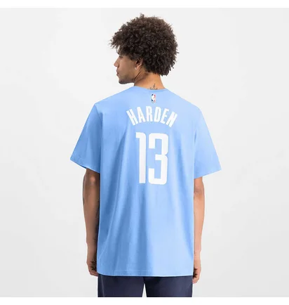 Футболка мужская Nike Nba Houston Rockets James Harden City Edition Light Blue CT9775-469