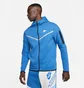 Толстовка мужская Nike Ech Fleece Windrunner Hoodie Full Zip Light Blue Cu4489-407
