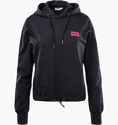 Худі жіноче Fila Burdur Cropped Hoody Black FAW014480009