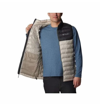 Жилетка чоловіча Columbia Powder Lite Vest Beige/Black 1748031278